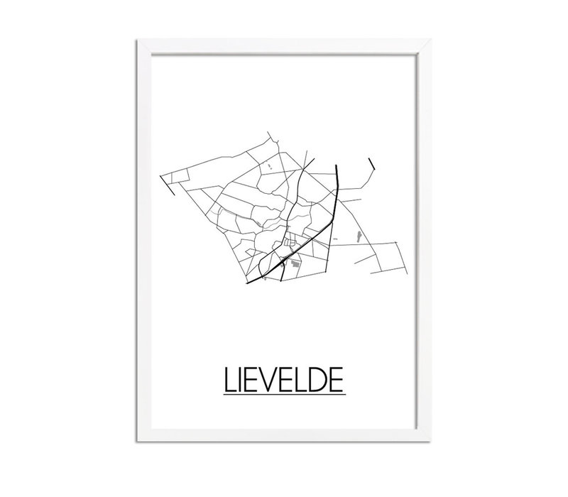 Lievelde Stadtplan-poster