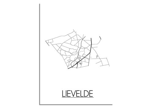 DesignClaud Lievelde Stadtplan-poster