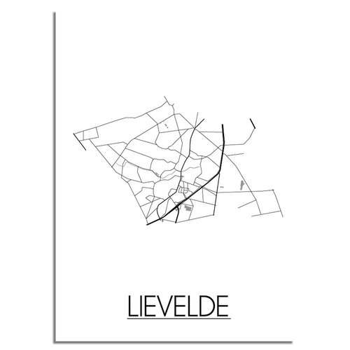 Lievelde Stadtplan-poster 