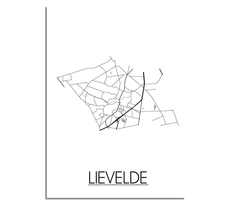 Lievelde Stadtplan-poster