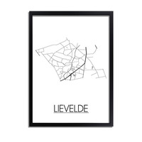 Lievelde Stadtplan-poster