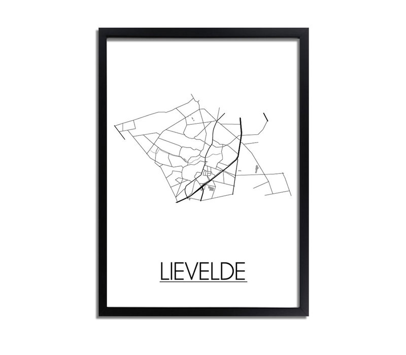 Lievelde Stadtplan-poster