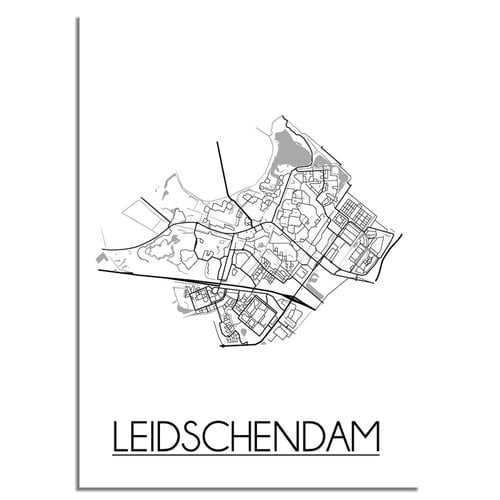 Leidschendam Plattegrond poster 