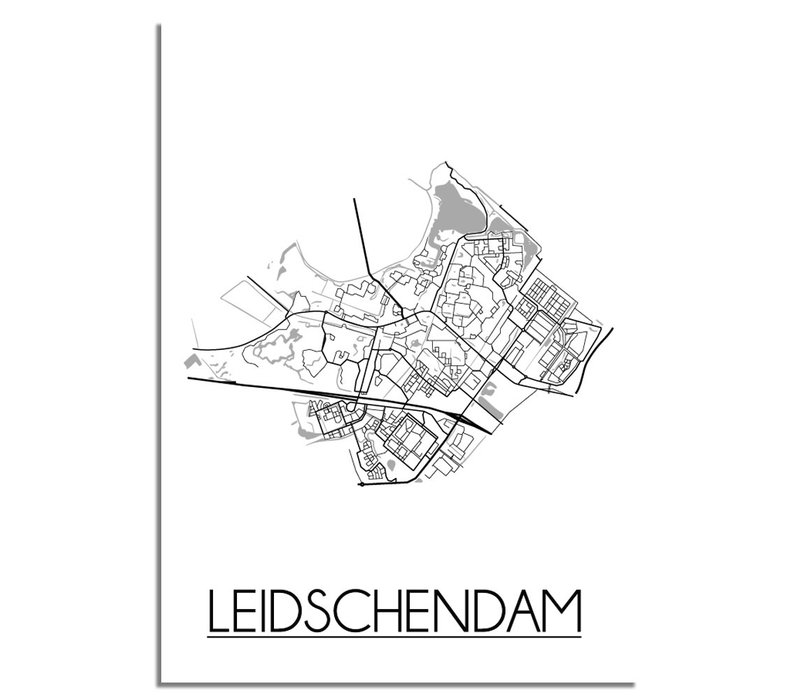Leidschendam Stadtplan-poster
