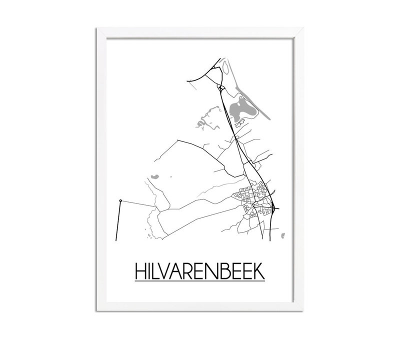 Hilvarenbeek Stadtplan-poster