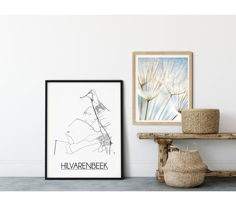 Hilvarenbeek Stadtplan-poster
