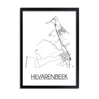 Hilvarenbeek Stadtplan-poster