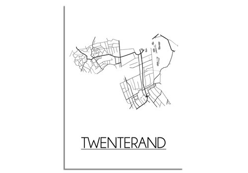 DesignClaud Twenterand Stadtplan-poster