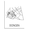 DesignClaud Dongen Stadtplan-poster