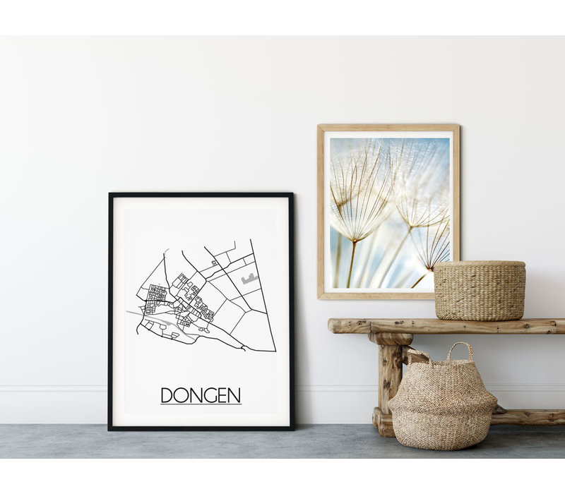 Dongen Stadtplan-poster