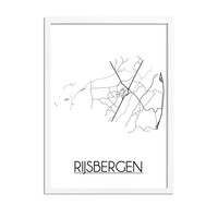 Rijsbergen Stadtplan-poster