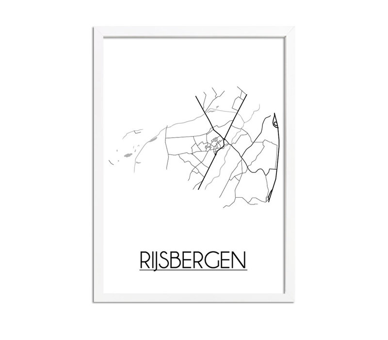 Rijsbergen Stadtplan-poster