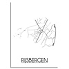 DesignClaud Rijsbergen Stadtplan-poster