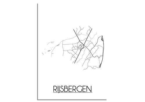 DesignClaud Rijsbergen Stadtplan-poster