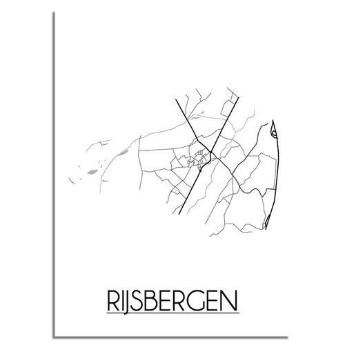 Rijsbergen Plattegrond poster 