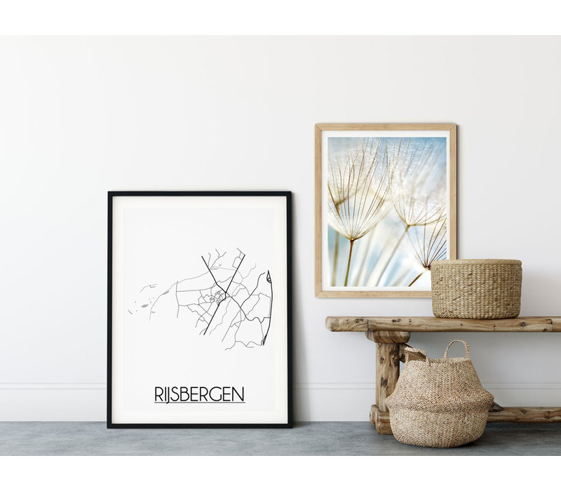 Rijsbergen Stadtplan-poster