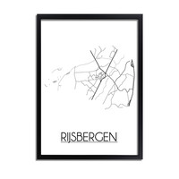 Rijsbergen Stadtplan-poster
