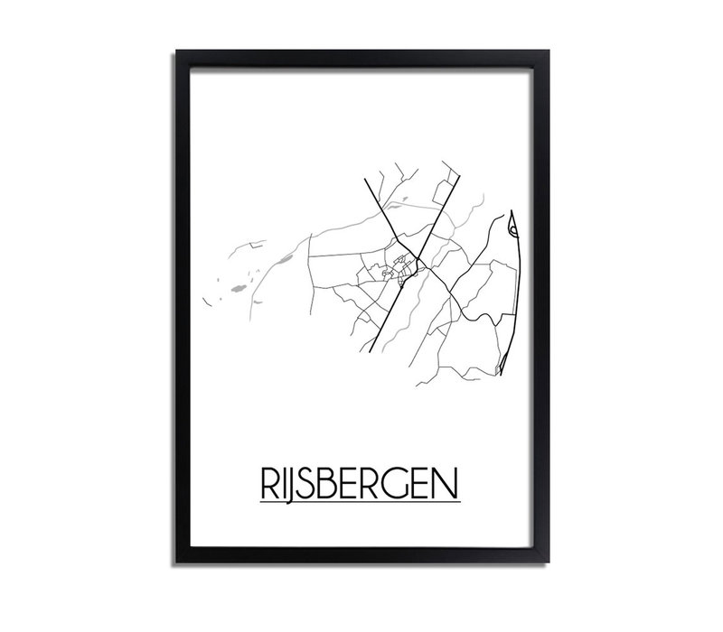 Rijsbergen Stadtplan-poster