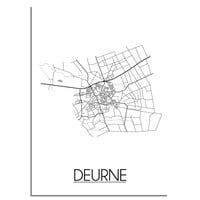 Deurne Stadtplan-poster