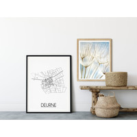 Deurne Stadtplan-poster