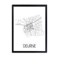 Deurne Stadtplan-poster