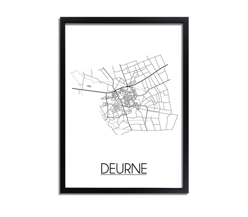 Deurne Stadtplan-poster