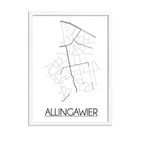 Allingawier Stadtplan-poster