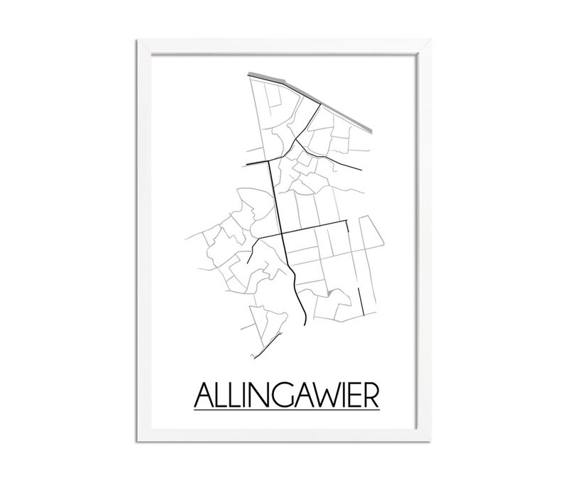 Allingawier Stadtplan-poster