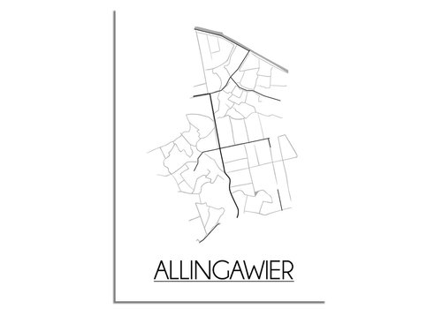 DesignClaud Allingawier Stadtplan-poster