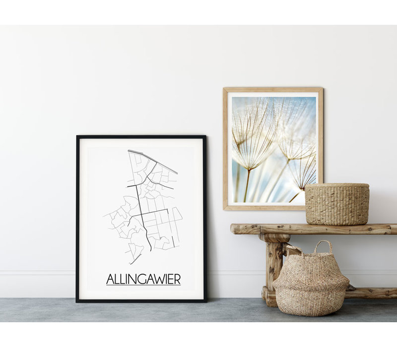 Allingawier Stadtplan-poster