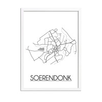 Soerendonk Stadtplan-poster