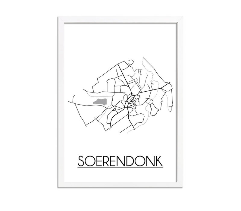 Soerendonk Stadtplan-poster