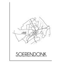 Soerendonk Stadtplan-poster