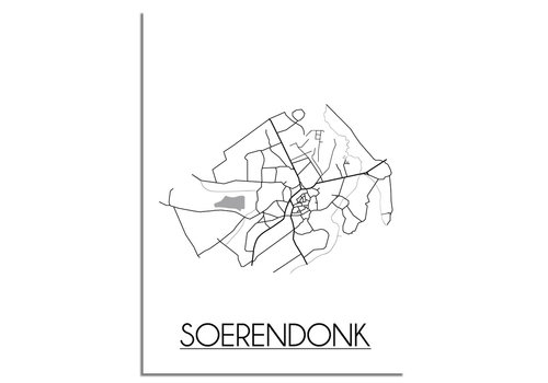 DesignClaud Soerendonk Stadtplan-poster