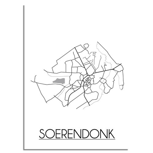 Soerendonk Plattegrond poster 