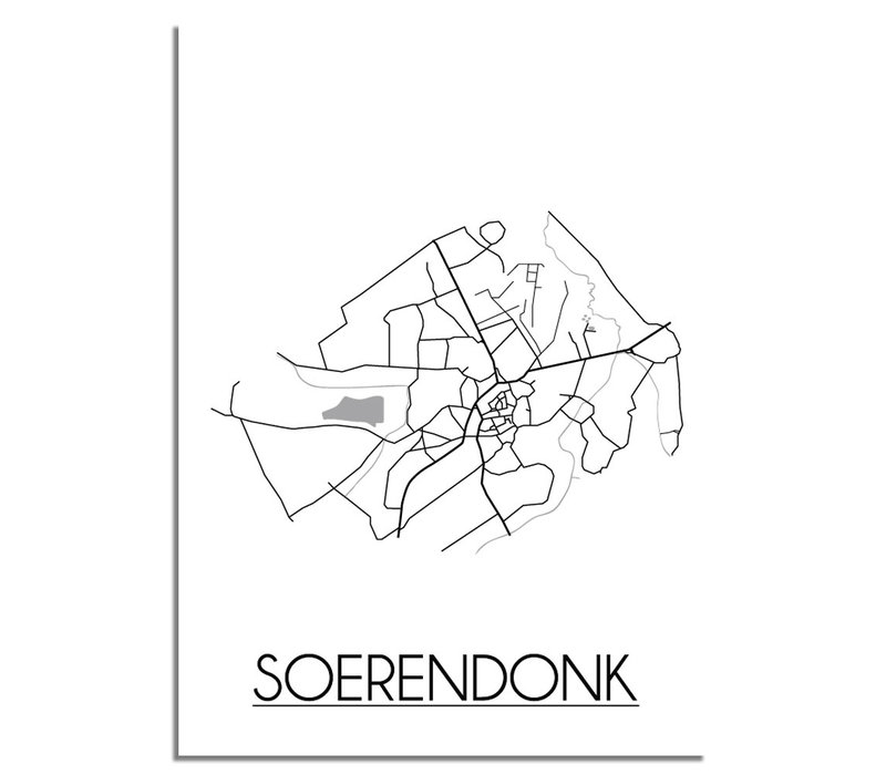 Soerendonk Stadtplan-poster