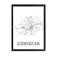 Soerendonk Stadtplan-poster