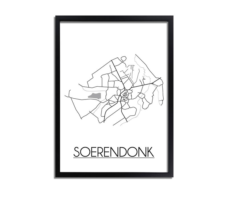 Soerendonk Stadtplan-poster