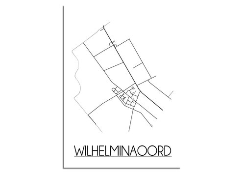 DesignClaud Wilhelminaoord Stadtplan-poster