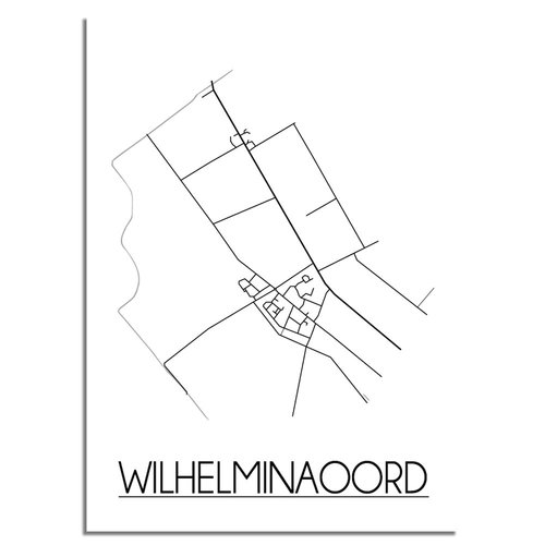 Wilhelminaoord Plattegrond poster 