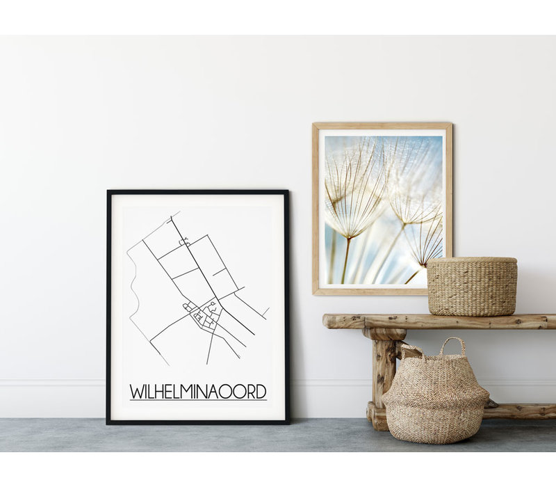 Wilhelminaoord Stadtplan-poster
