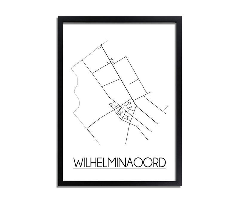 Wilhelminaoord Stadtplan-poster
