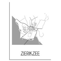 Zierikzee Plattegrond poster