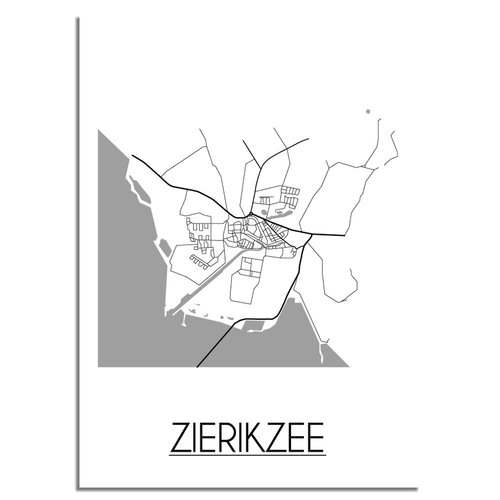 Zierikzee Plattegrond poster 