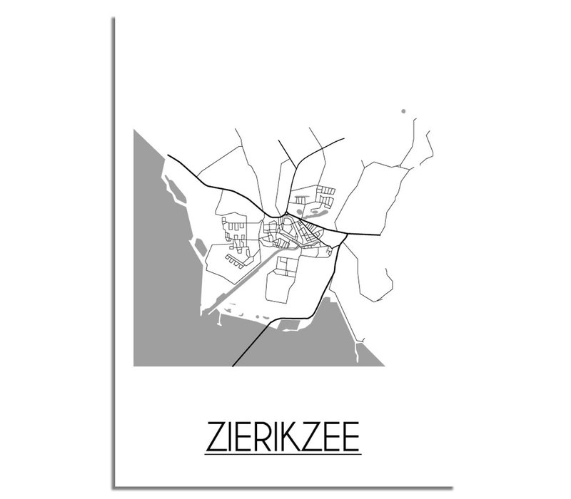 Zierikzee Stadtplan-poster