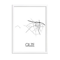 Gilze Stadtplan-poster