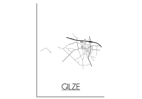 DesignClaud Gilze Stadtplan-poster