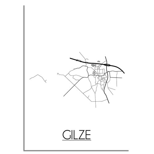 Gilze Plattegrond poster 