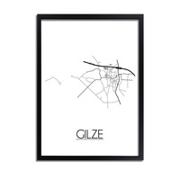 Gilze Stadtplan-poster