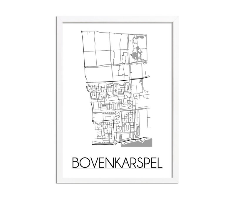 Bovenkarspel Stadtplan-poster